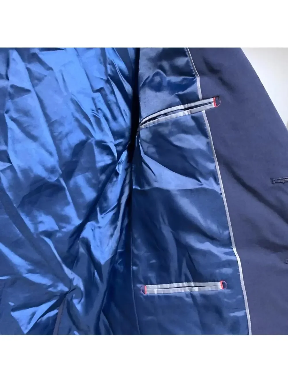 Nautica Modern Fit Bi-Stretch Navy Blue Suit Jacket - Size 38S